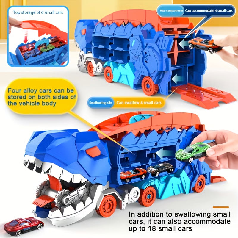 DINO CAR 3 EN 1 + KIT DE 10 AUTOS DE REGALO