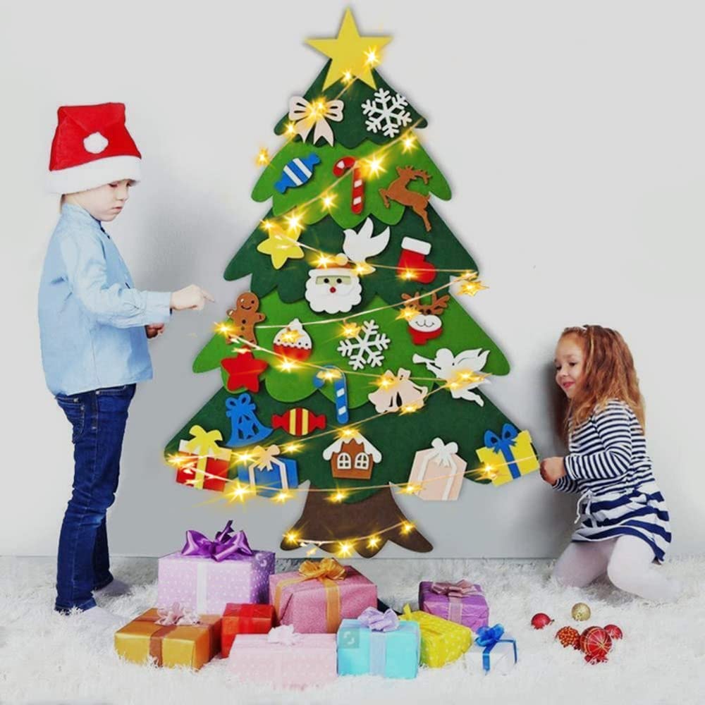 Árbol de Fieltro Armable (con Luces)