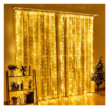 CORTINA DE LUCES LED NAVIDEÑAS con control remoto