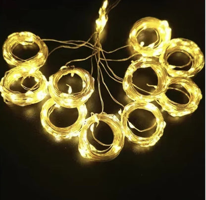 CORTINA DE LUCES LED NAVIDEÑAS con control remoto